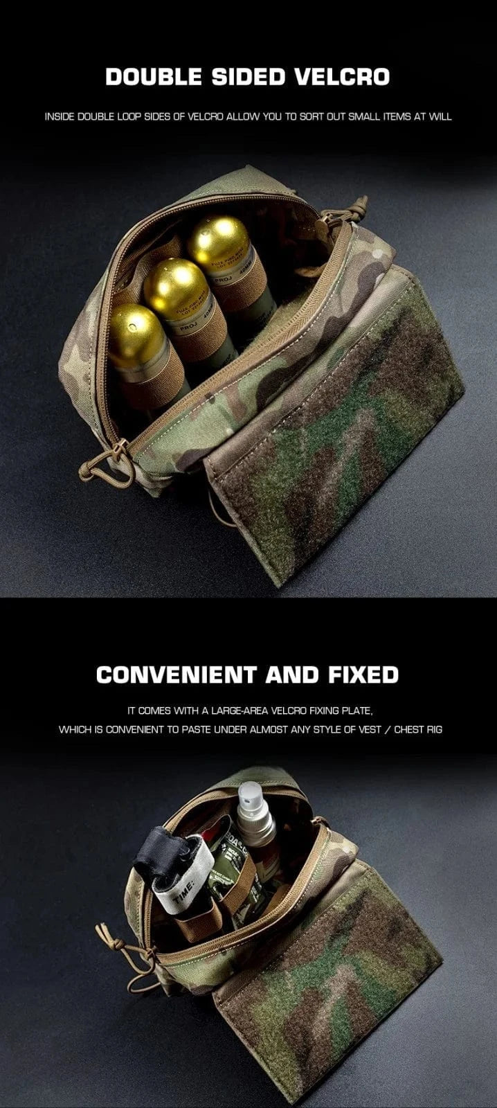 WARGRID VE-74 Tactical Chest Rig Panel – MOLLE Utility Pouch System for Field Ops & EDC