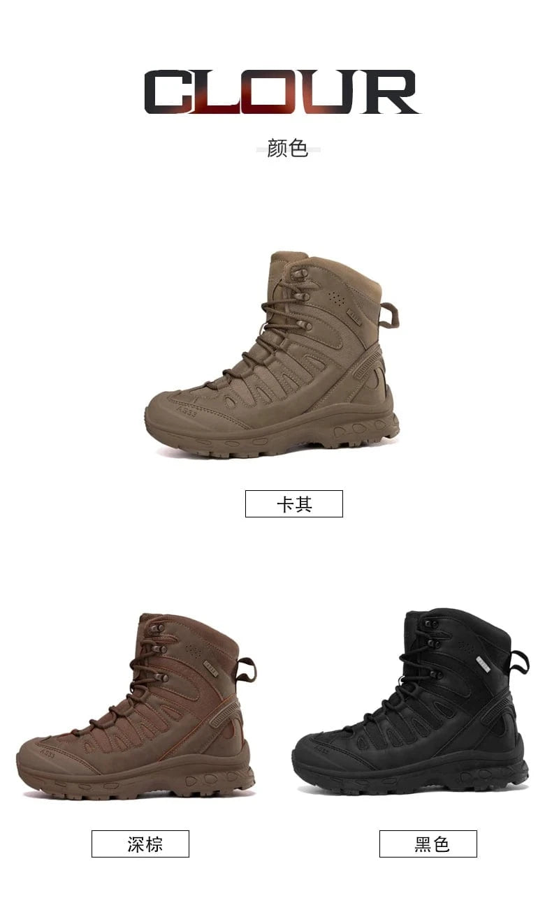 OUTRIDER V1 – Tactical Ankle Boots, Zip-Up, Waterproof, Climbing-Grade Desert Soles