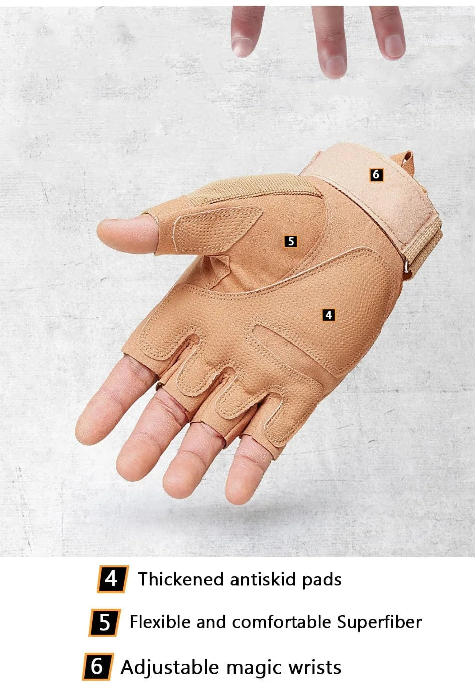 IRONHIDE V5 – Tactical Half-Finger Shell Gloves