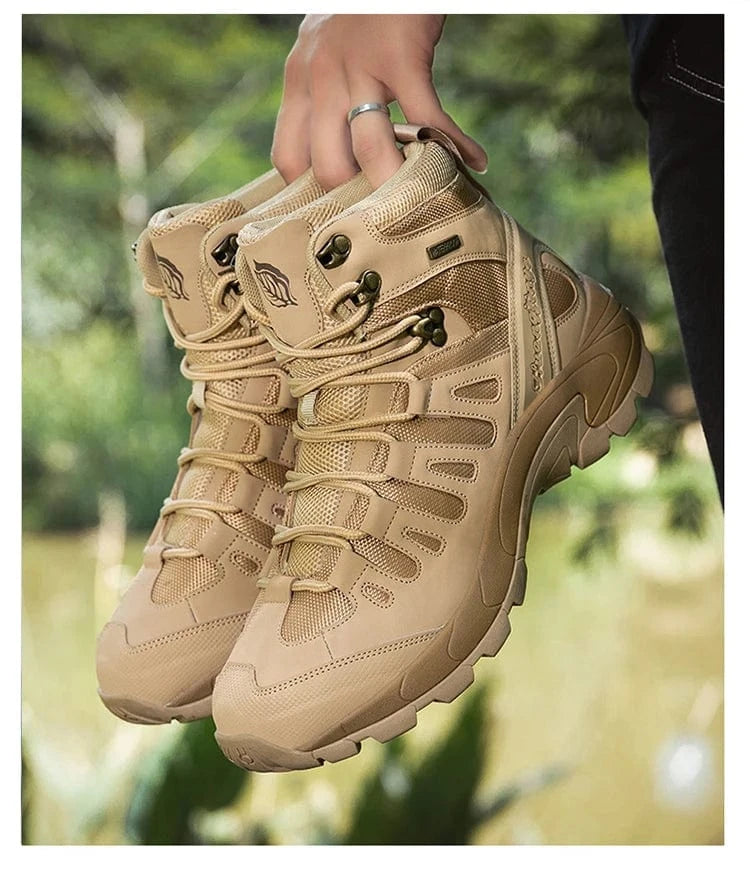 PHANTOM X1 – Tactical Canvas Boots, Lace-Up Ankle, EVA Sole, Outdoor Spring-Autumn Combat Style