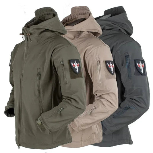 SHADOWCORE TACTICAL SET – Waterproof Fleece-Lined Soft Shell Combat Jacket & Pants