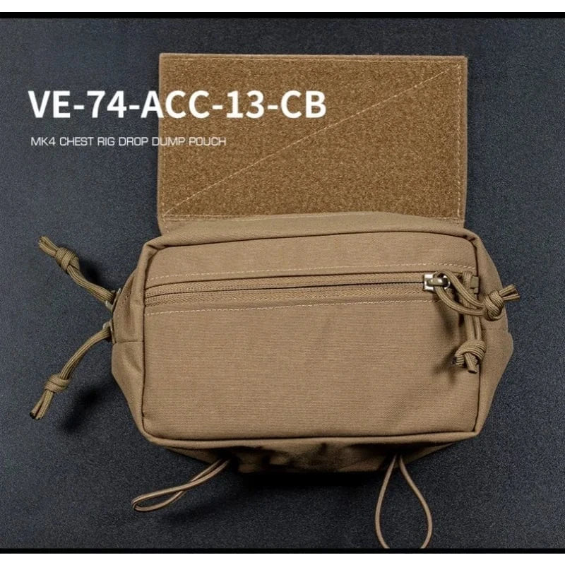 WARGRID VE-74 Tactical Chest Rig Panel – MOLLE Utility Pouch System for Field Ops & EDC