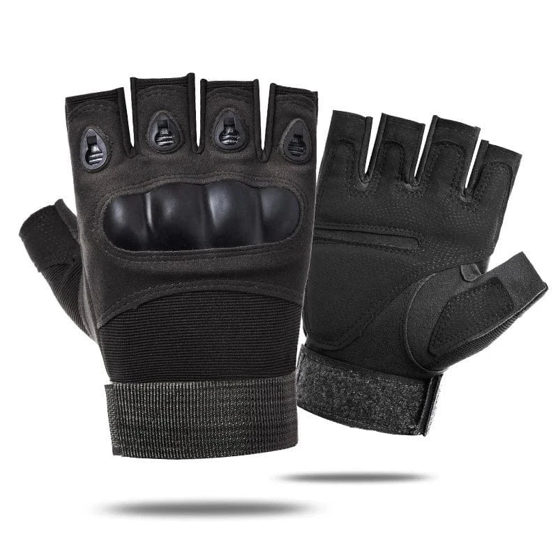 IRONHIDE V5 – Tactical Half-Finger Shell Gloves