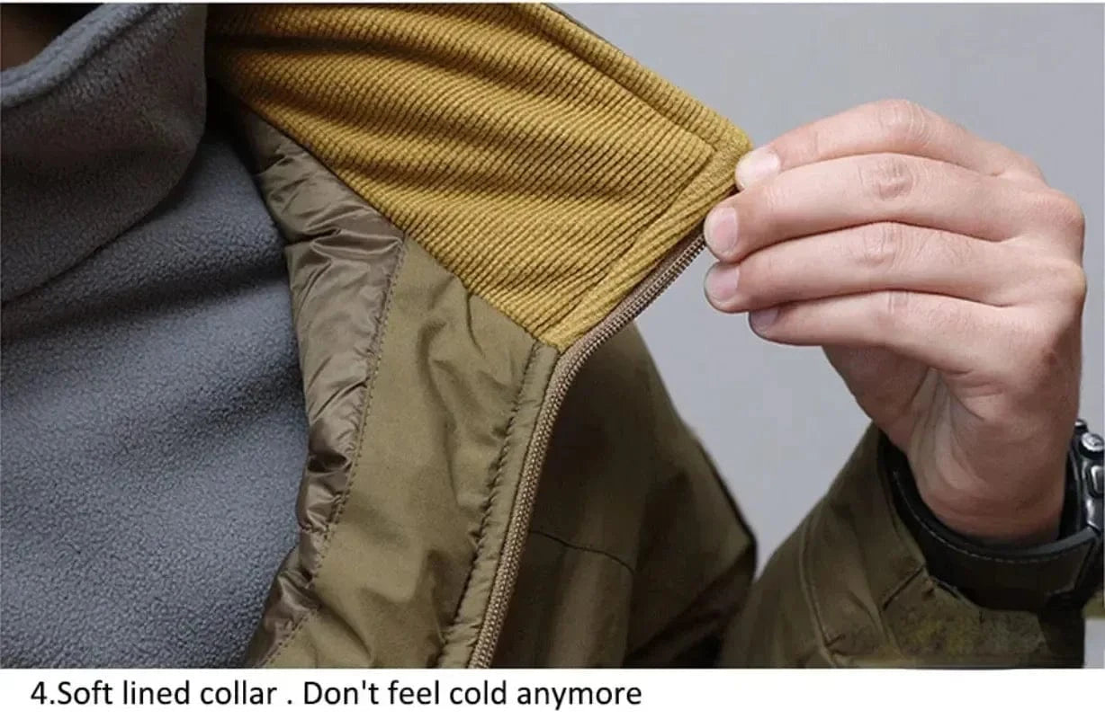 L7 Winter Warm Waterproof Jacket Parkas Men Windbreaks Hunting Tactical Hunting Camping Hiking Down Jacket Polar Region Coat