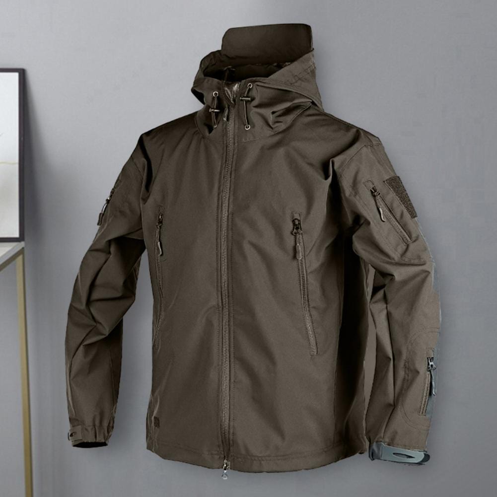Men Jackets Military Field Windbreaker Men Waterproof Coat Hoodie Men Hunting Army Zipper Hooded Jacket Outerwear