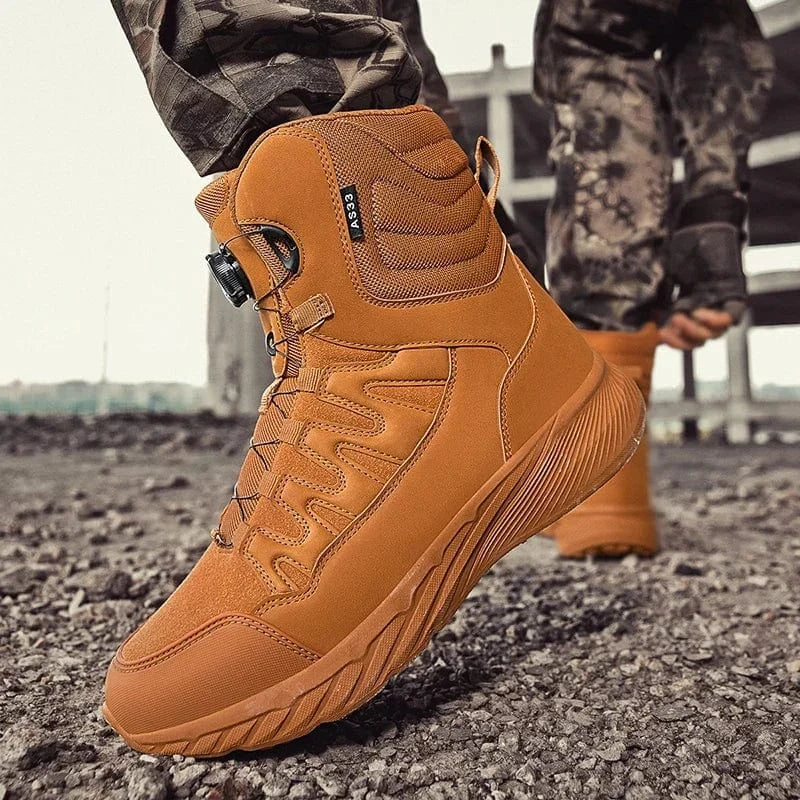 RAIDCORE V6 – Tactical Ankle Boots, Zip-Up, Waterproof, Desert-Ready Combat Sole