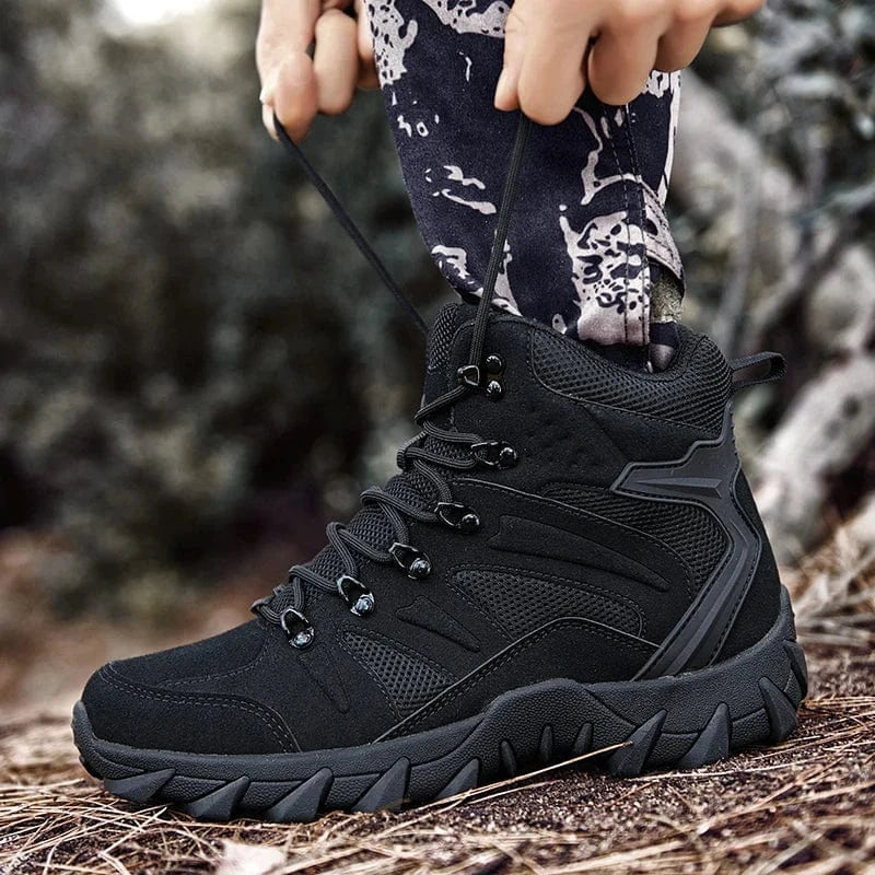 HELLRAID X7 – Tactical Combat Boots, Side-Zip, Mid-Calf, Reinforced Sole, Ops-Ready