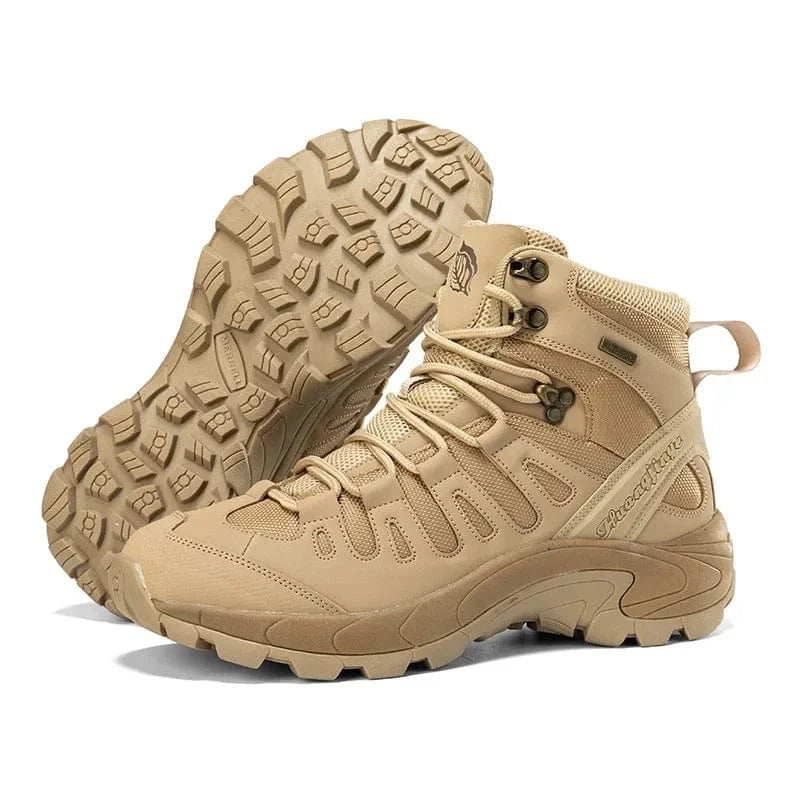PHANTOM X1 – Tactical Canvas Boots, Lace-Up Ankle, EVA Sole, Outdoor Spring-Autumn Combat Style