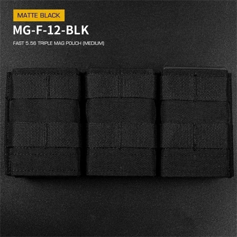 FAST MAG POUCH – TRIPLE 5.56 MOLLE SYSTEM BY ERQYGRA