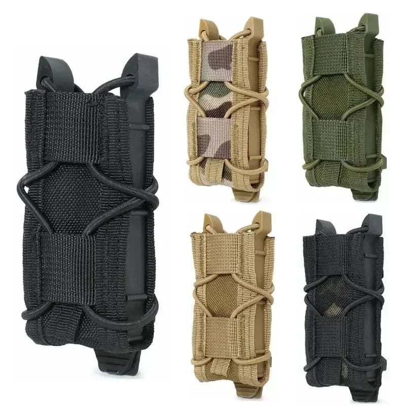 RAIDLINE MGX-S1 Tactical Pistol Mag Pouch – MOLLE Flashlight & Knife Holster