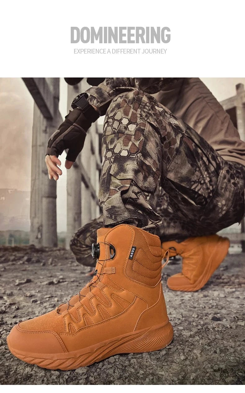 RAIDCORE V6 – Tactical Ankle Boots, Zip-Up, Waterproof, Desert-Ready Combat Sole