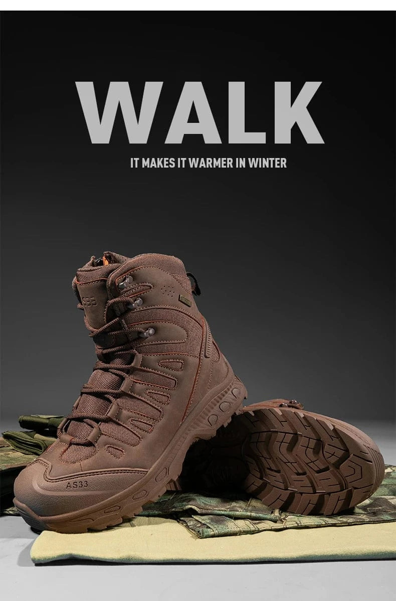 OUTRIDER V1 – Tactical Ankle Boots, Zip-Up, Waterproof, Climbing-Grade Desert Soles