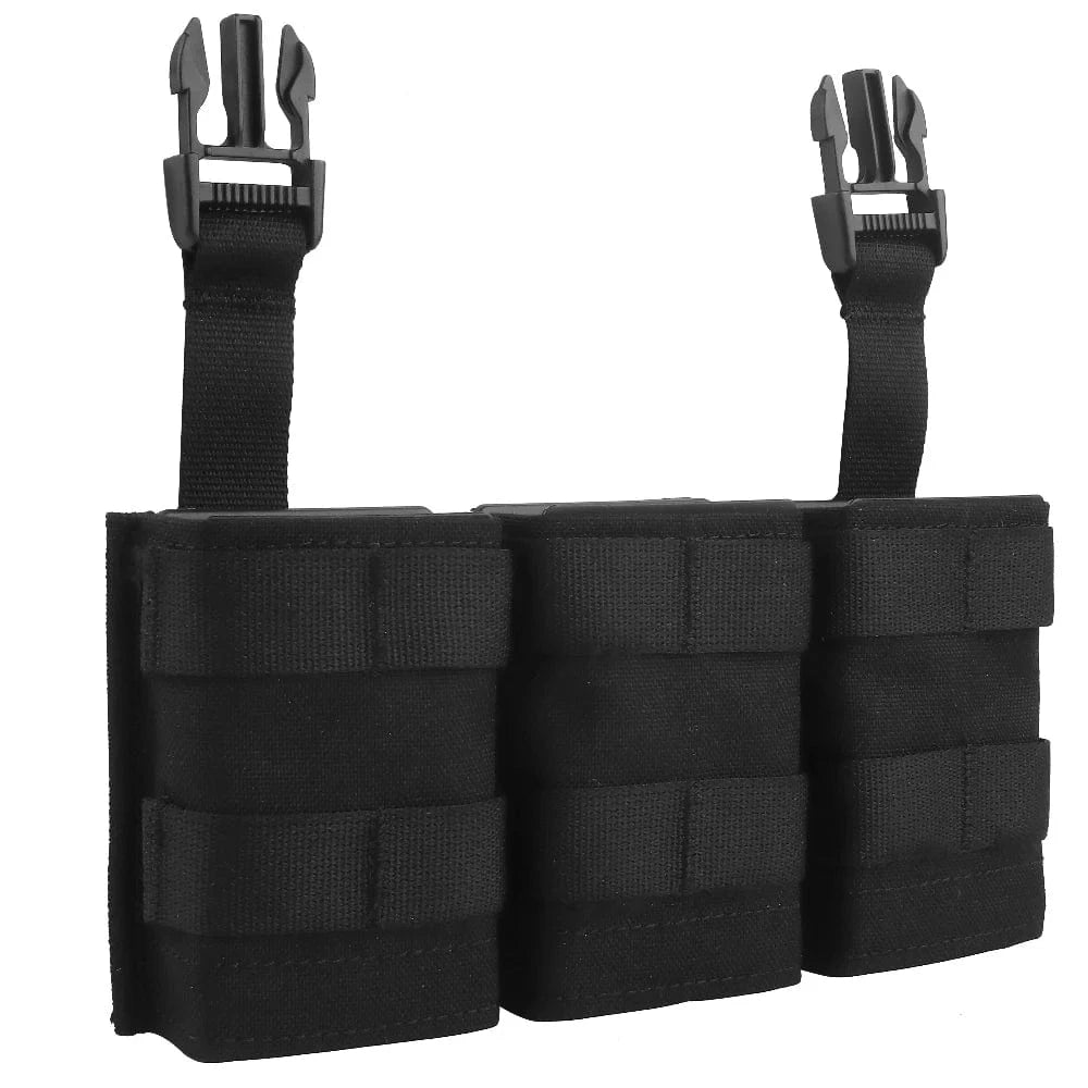 FAST 5.56 Triple Mag Bag – Tactical MOLLE Magazine Carrier (Medium)