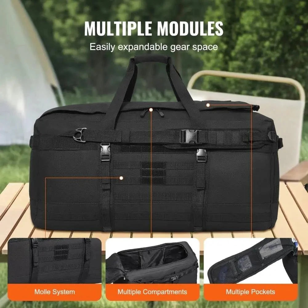 BLACKHAWK 100L Tactical Duffle – Heavy-Duty Deployment Bag with Mesh Pouch System