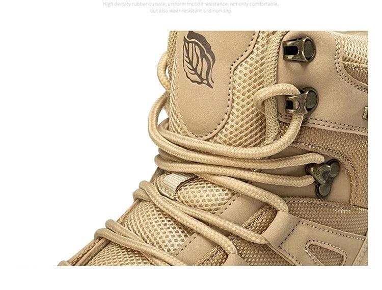 PHANTOM X1 – Tactical Canvas Boots, Lace-Up Ankle, EVA Sole, Outdoor Spring-Autumn Combat Style