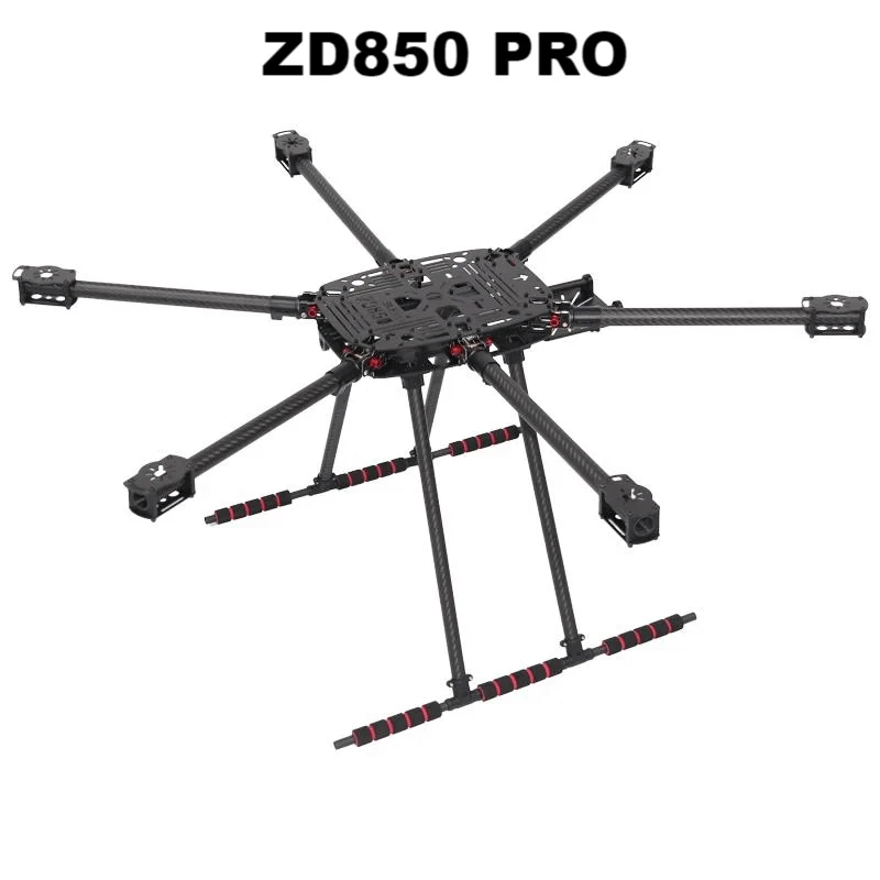 ZD850 / ZD960 FULL CARBON HEXA-FRAME – Tactical Foldable Hexacopter Kit for FPV & PIXHAWK