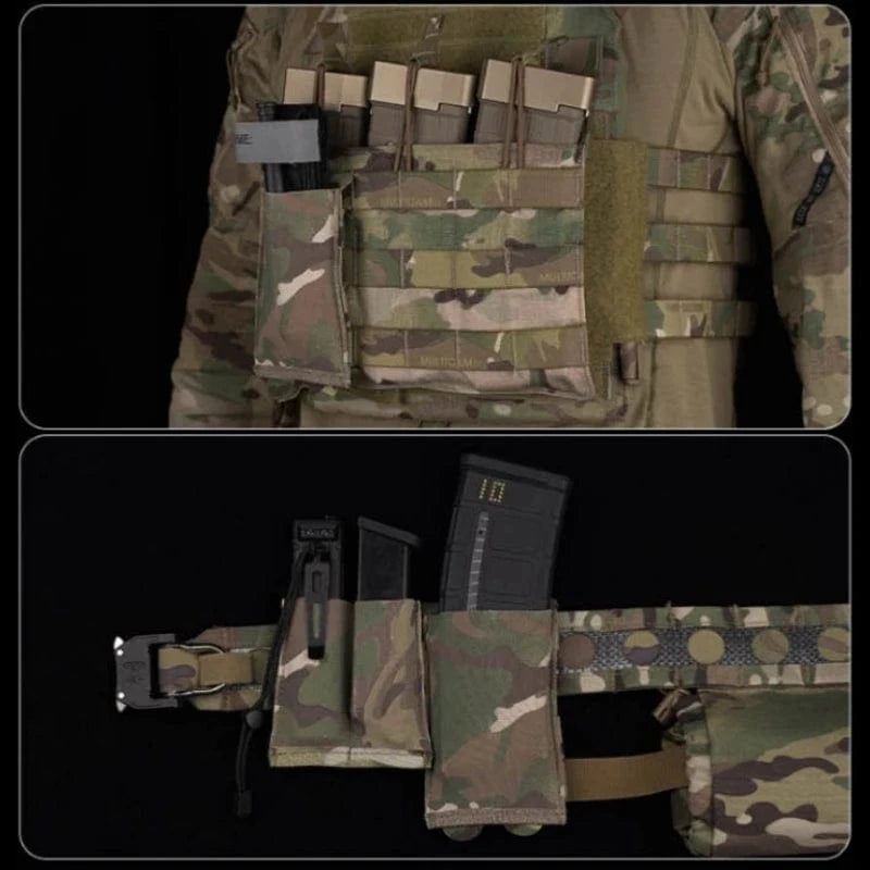 STRIKESHIFT MG-114 Elastic Mag Pouch – MOLLE Tactical 5.56 Stretch Utility Carrier
