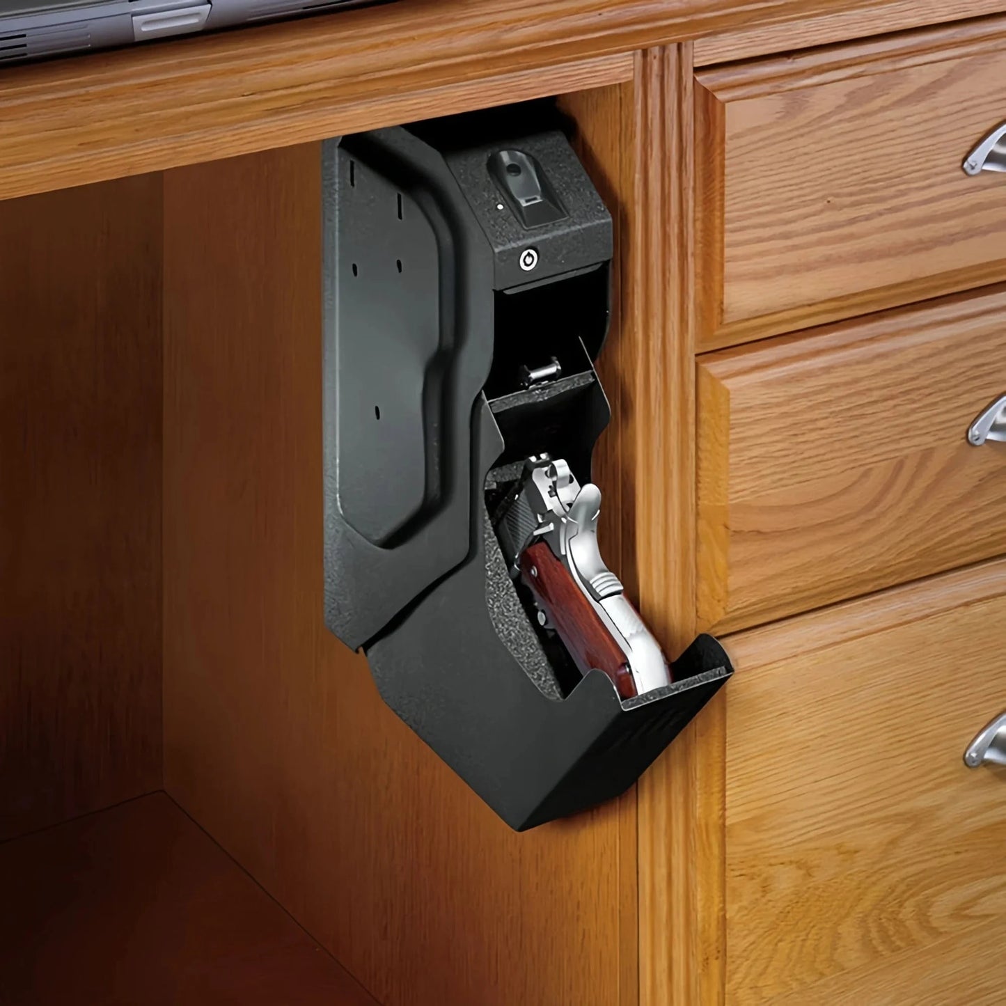 BLACKVAULT SIGMA Biometric Pistol Safe – Fingerprint + Password Lockbox