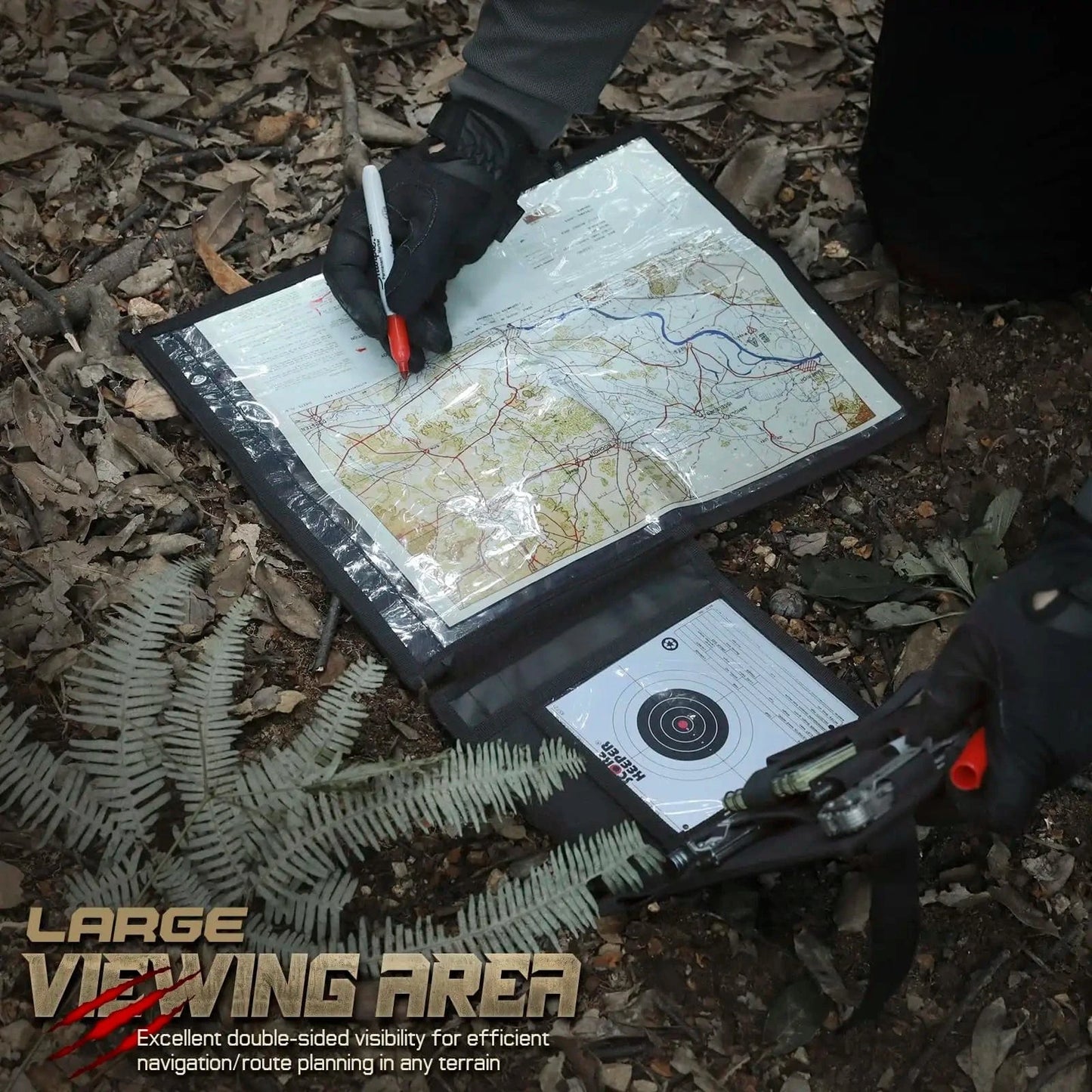 NAVGRID M13 Tactical Map Case – Waterproof TPU Utility Pouch for Navigation & Recon Ops