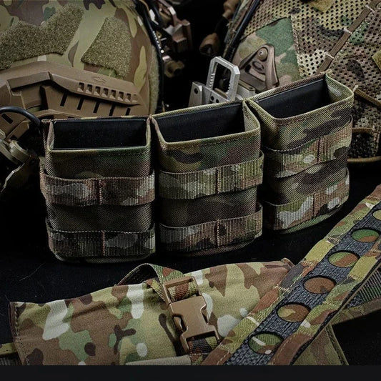 FAST MAG POUCH – TRIPLE 5.56 MOLLE SYSTEM BY ERQYGRA