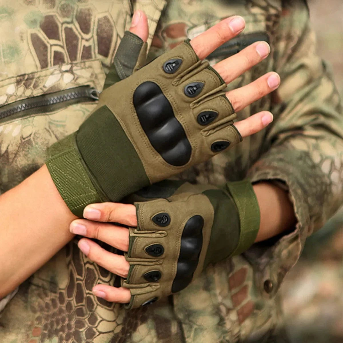 NOMAD F1 – Tactical Fingerless Gloves, Ultra-Light Combat Grip, Summer Ops