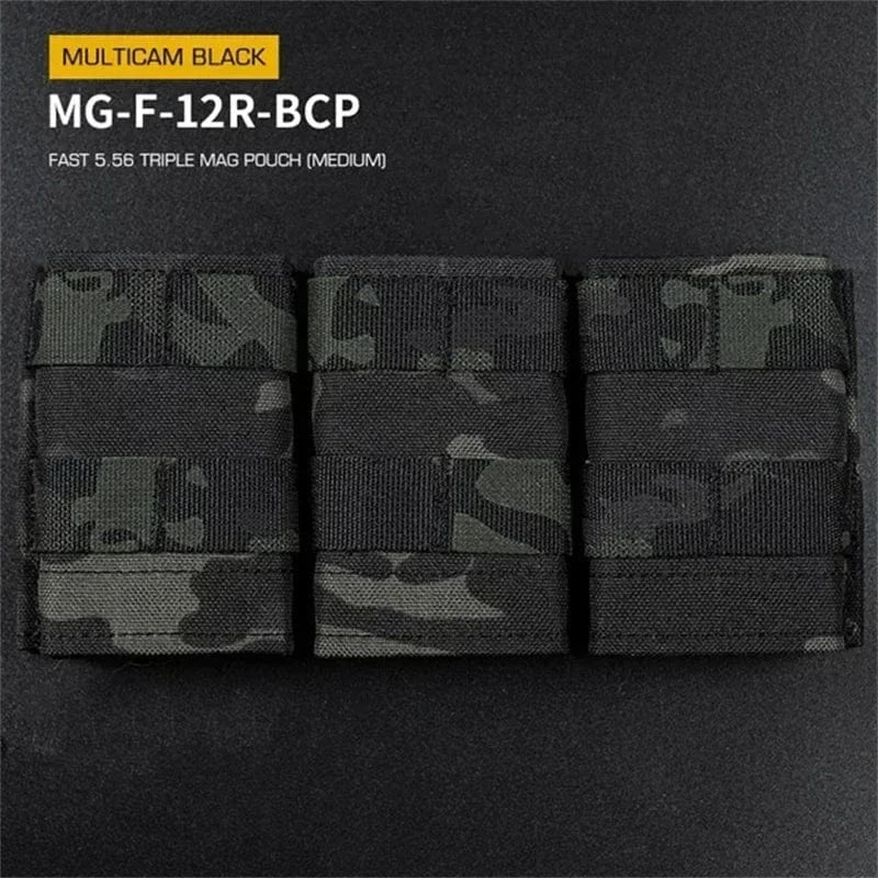 FAST MAG POUCH – TRIPLE 5.56 MOLLE SYSTEM BY ERQYGRA
