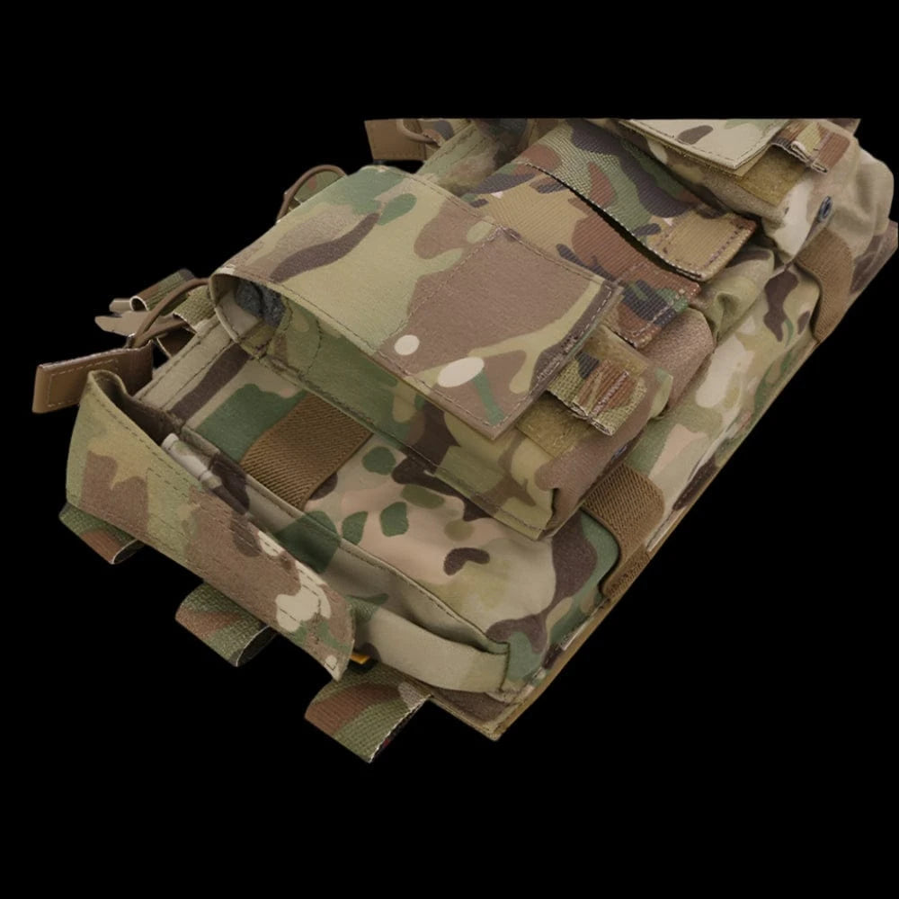 EMERSONGEAR Tactical MF Gen IV Chest Rig – 500D Nylon Placard Mag Carrier