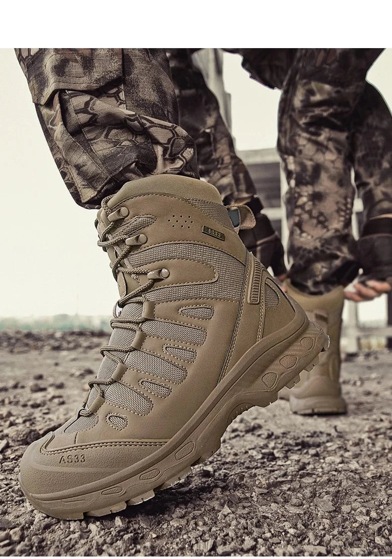 OUTRIDER V1 – Tactical Ankle Boots, Zip-Up, Waterproof, Climbing-Grade Desert Soles