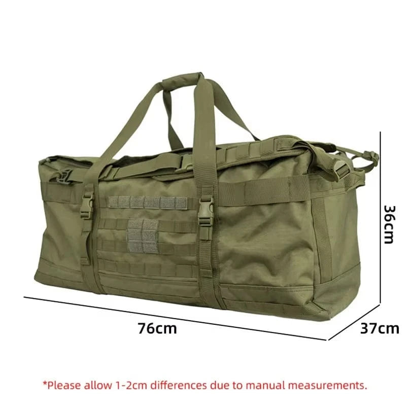 WARHAUL MK2 – 106L Tactical Duffel Backpack for Deployment, Mountaineering, and Travel