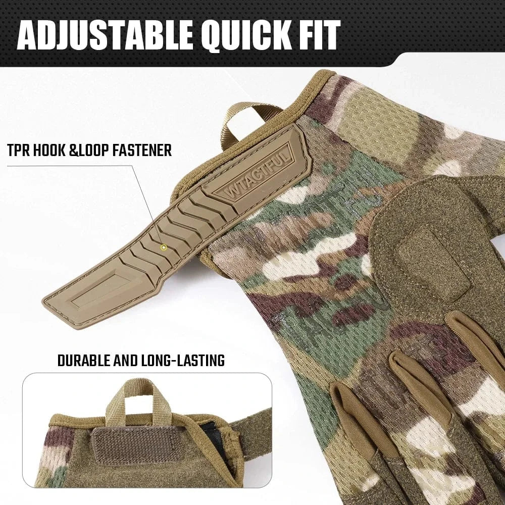 VANGUARD Z3 – Tactical Combat Gloves, Full-Finger, Reinforced Grip, Touchscreen-Ready