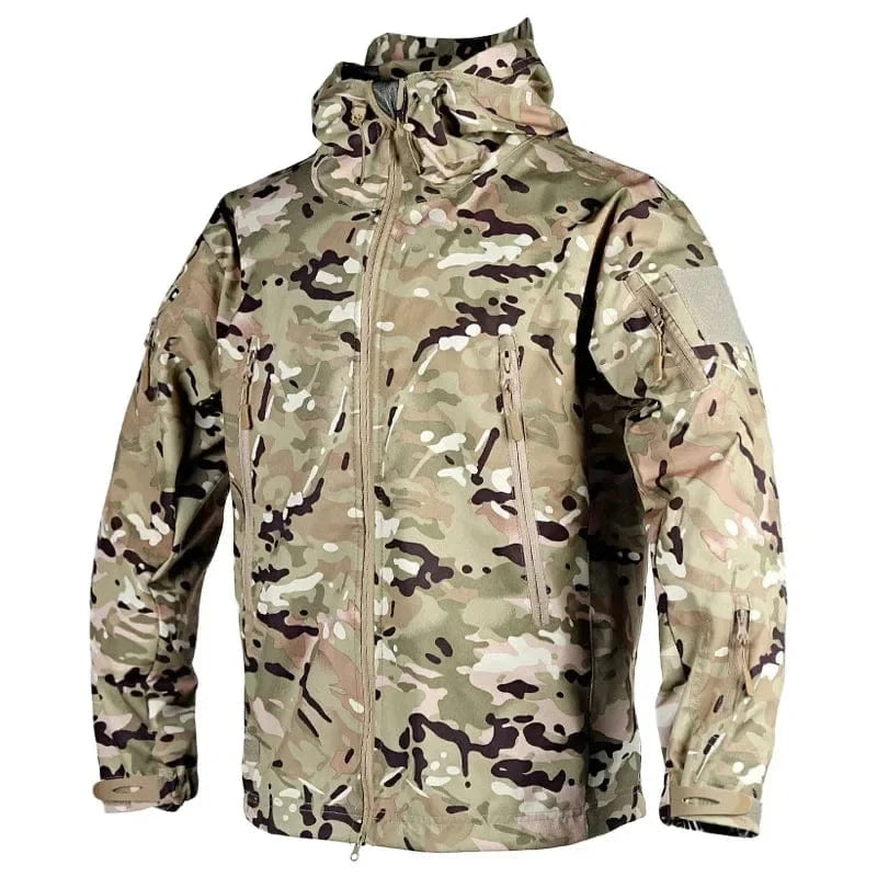 WOLFHIDE LIGHT TACTICAL WINDBREAKER – Waterproof Camouflage Field Shell Jacket