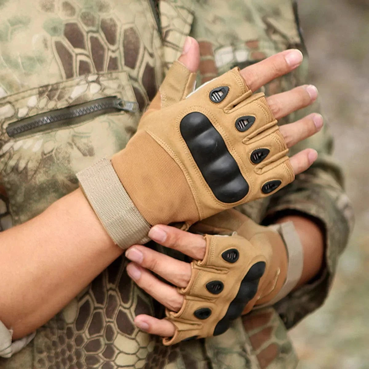 NOMAD F1 – Tactical Fingerless Gloves, Ultra-Light Combat Grip, Summer Ops