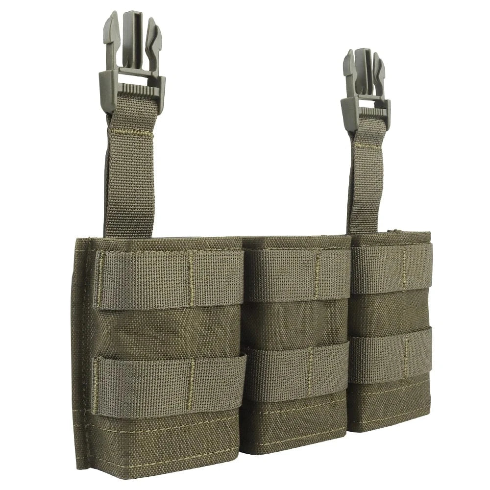 FAST 5.56 Triple Mag Bag – Tactical MOLLE Magazine Carrier (Medium)