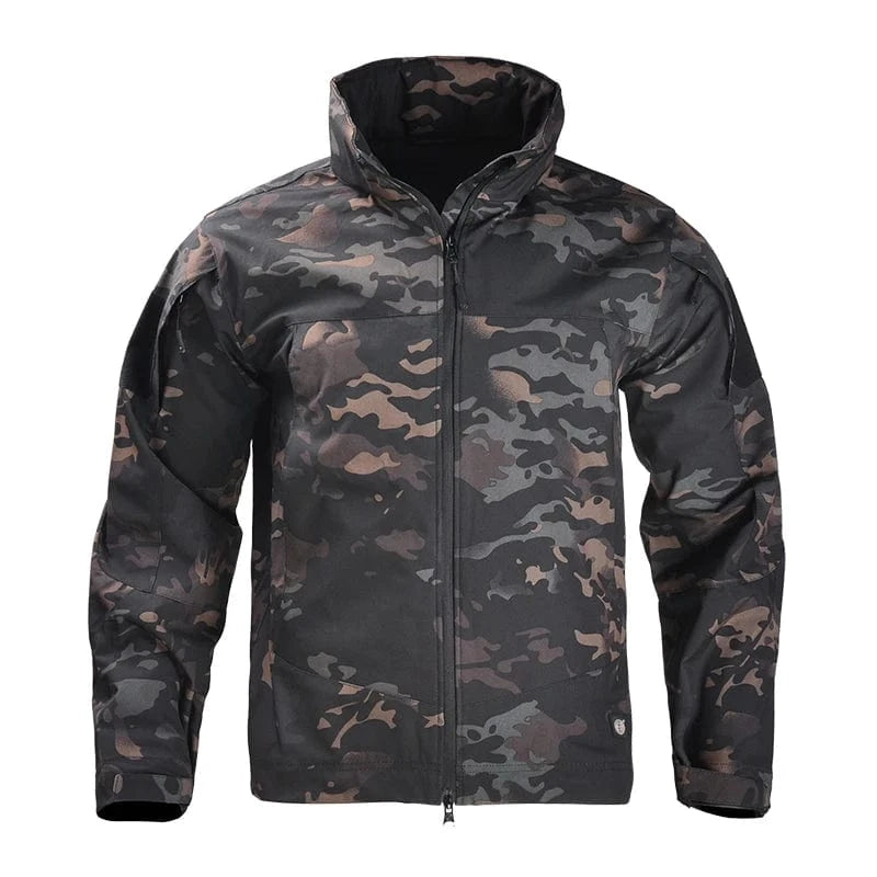 STALKER OPS HOODED TACTICAL JACKET – Waterproof Combat Shell with 6 Gear Pockets