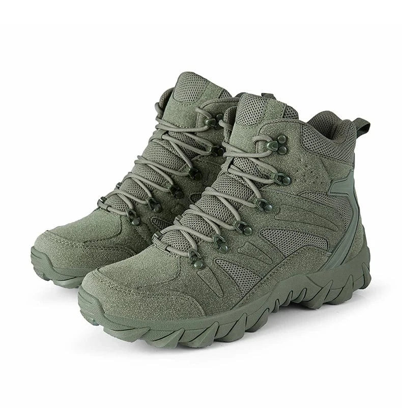 HELLRAID X7 – Tactical Combat Boots, Side-Zip, Mid-Calf, Reinforced Sole, Ops-Ready