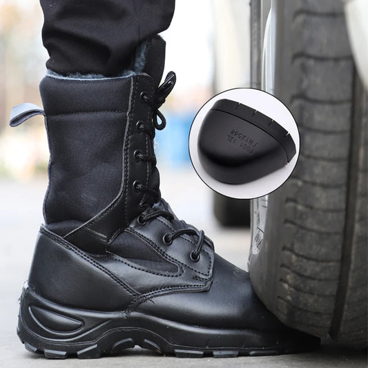 STRIKEFORCE T7 – Steel Toe Tactical Boots, Anti-Slip, Puncture-Proof Safety Build