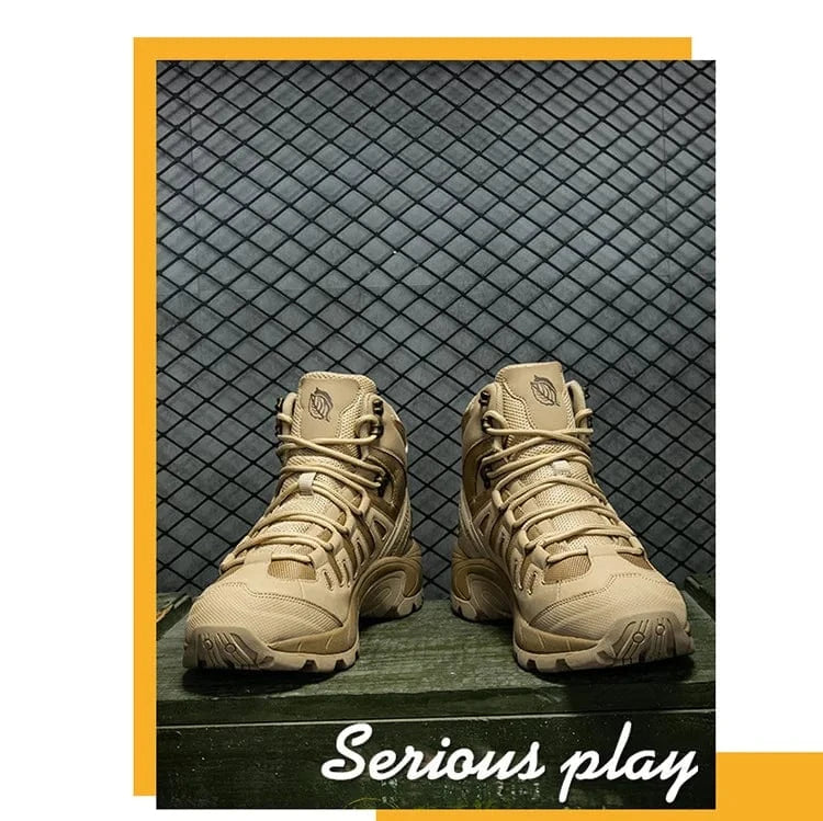 PHANTOM X1 – Tactical Canvas Boots, Lace-Up Ankle, EVA Sole, Outdoor Spring-Autumn Combat Style