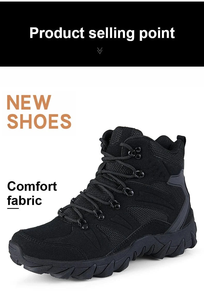 HELLRAID X7 – Tactical Combat Boots, Side-Zip, Mid-Calf, Reinforced Sole, Ops-Ready