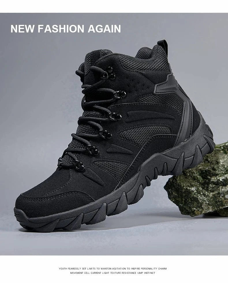 HELLRAID X7 – Tactical Combat Boots, Side-Zip, Mid-Calf, Reinforced Sole, Ops-Ready