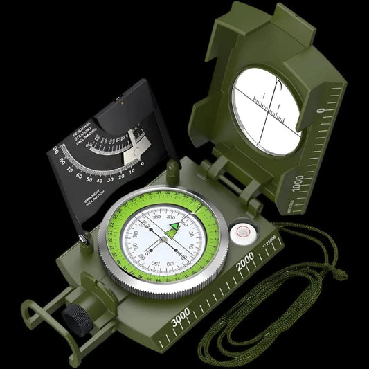 TACTICAL MILITARY COMPASS – Waterproof Fluorescent Survival Navigator