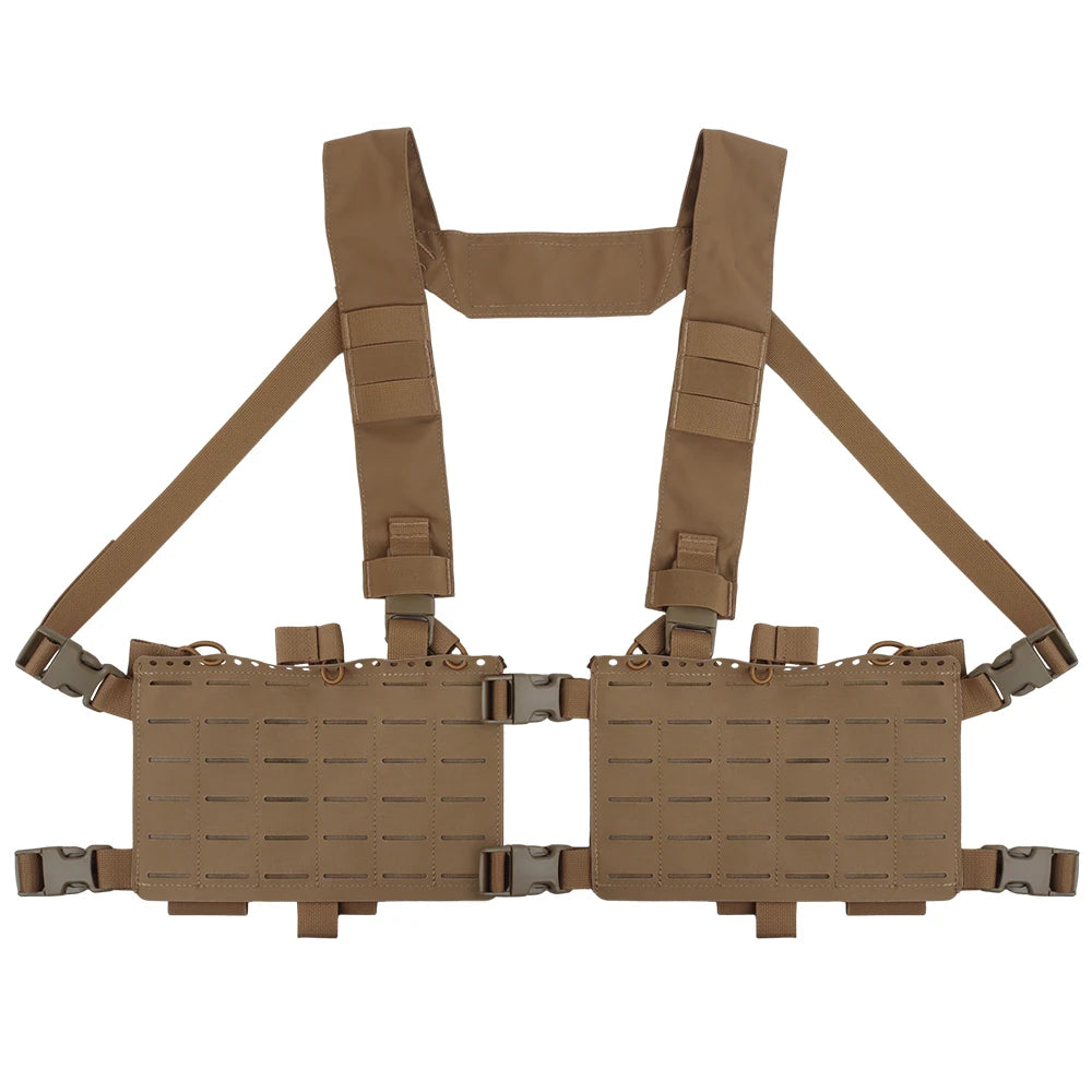 ALPHA MODULAR CHEST RIG – Split Panel Tactical Loadout System | MOLLE | Elastic Core | Multicam
