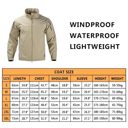 STALKER OPS HOODED TACTICAL JACKET – Waterproof Combat Shell with 6 Gear Pockets