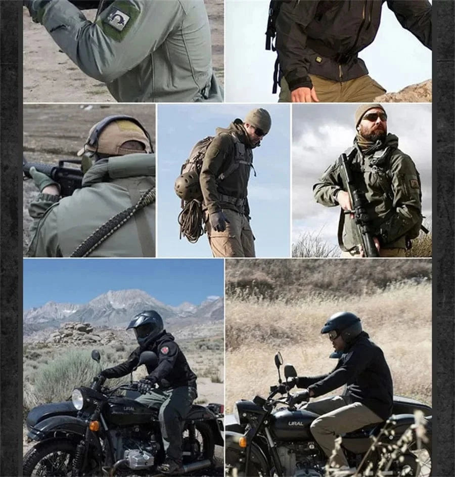 SHADOWCORE TACTICAL SET – Waterproof Fleece-Lined Soft Shell Combat Jacket & Pants