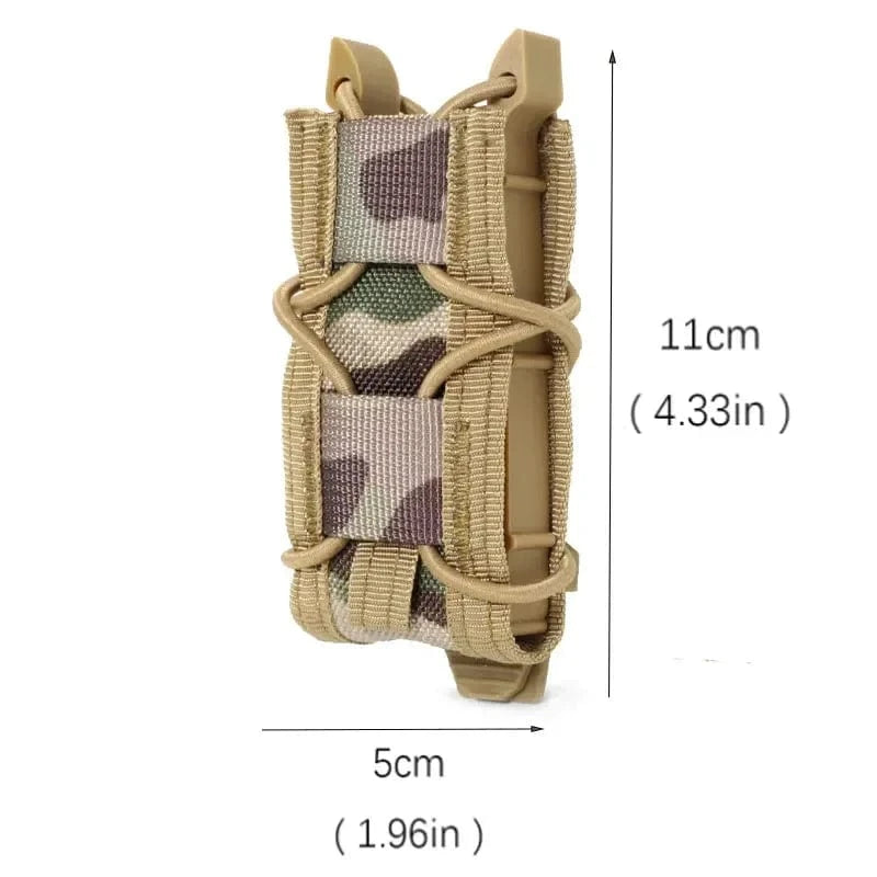 RAIDLINE MGX-S1 Tactical Pistol Mag Pouch – MOLLE Flashlight & Knife Holster