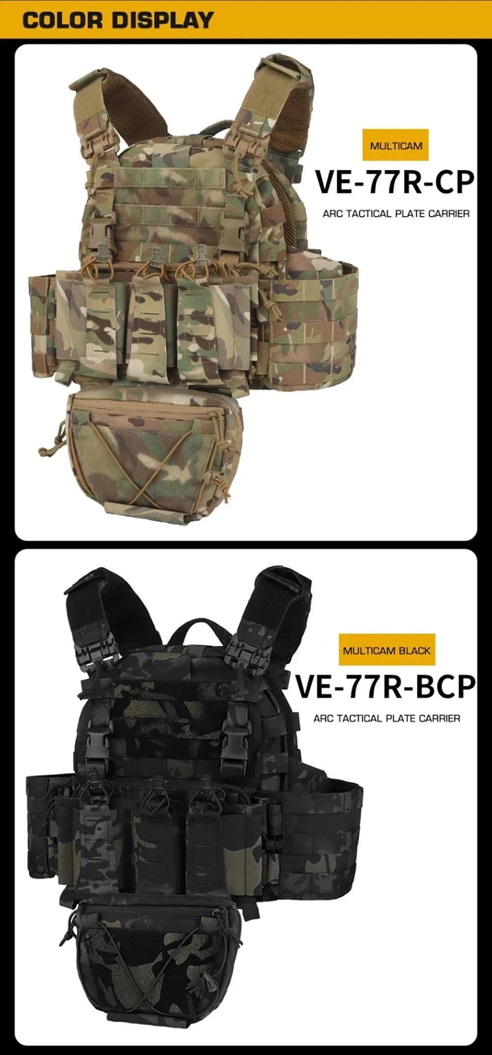 REAPER ARC VEST – Quick-Release Tactical Carrier w/ Mag Pouches & Drop Bag