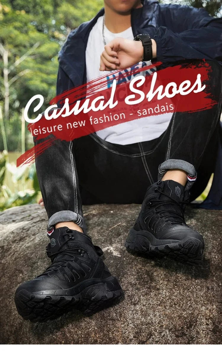 PHANTOM X1 – Tactical Canvas Boots, Lace-Up Ankle, EVA Sole, Outdoor Spring-Autumn Combat Style
