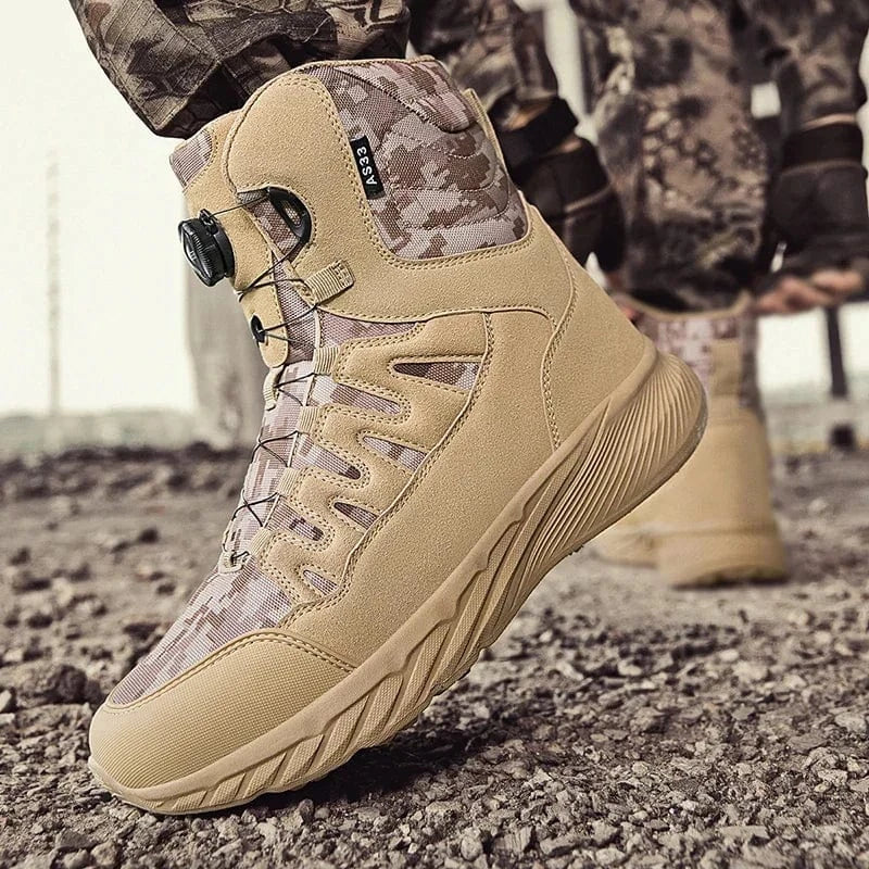 RAIDCORE V6 – Tactical Ankle Boots, Zip-Up, Waterproof, Desert-Ready Combat Sole
