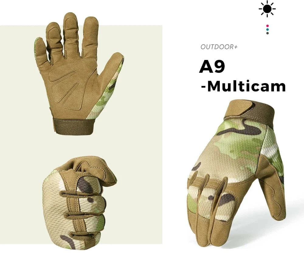 VANGUARD Z3 – Tactical Combat Gloves, Full-Finger, Reinforced Grip, Touchscreen-Ready