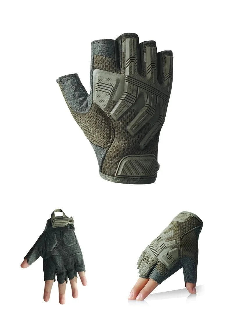 GHOSTCUT F2 Fingerless Gloves Non-slip Breathable Half Finger Mitterns
