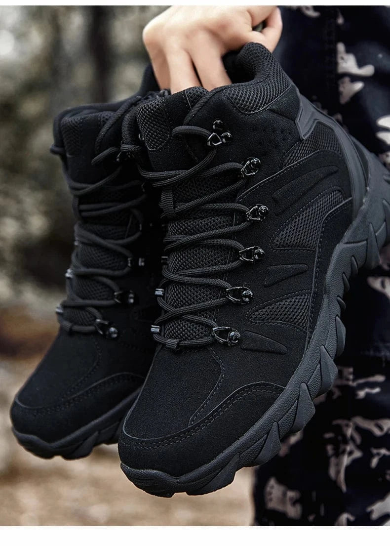 HELLRAID X7 – Tactical Combat Boots, Side-Zip, Mid-Calf, Reinforced Sole, Ops-Ready